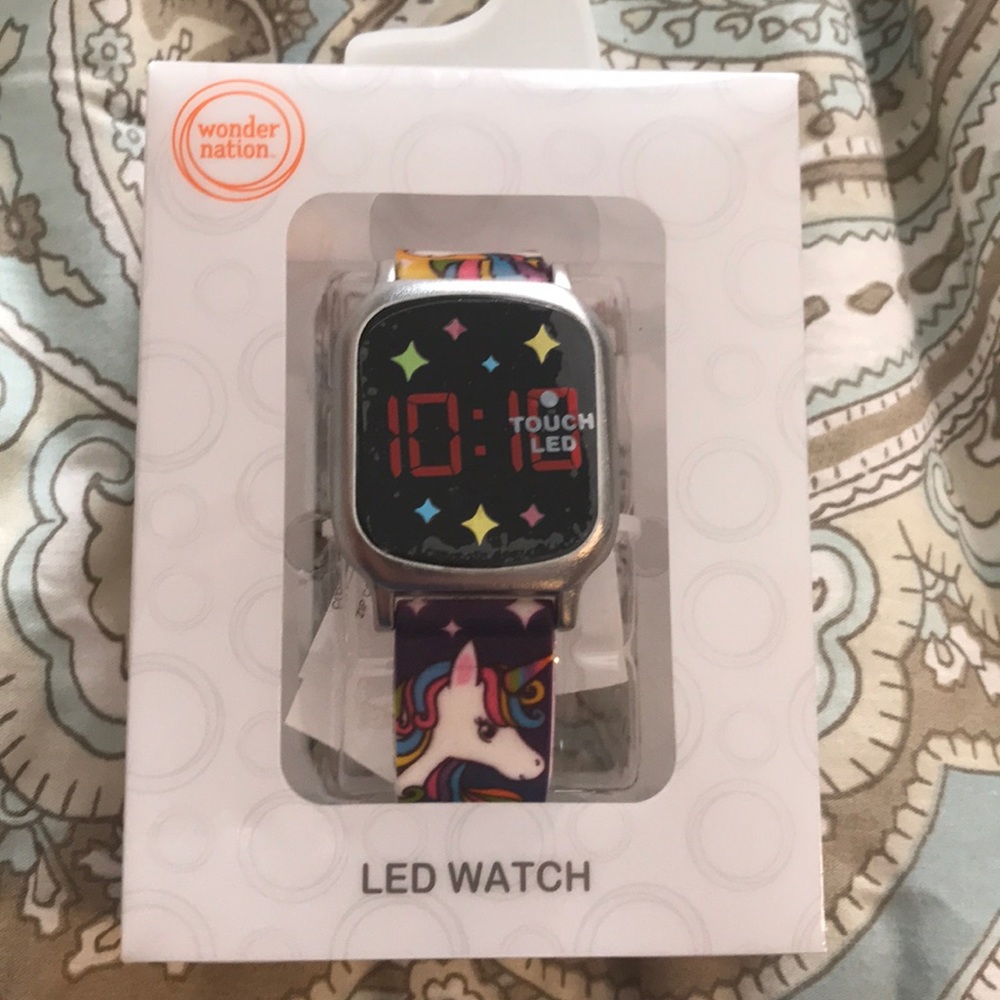 Wonder Nation Unicorn LED Touch Digital Watch